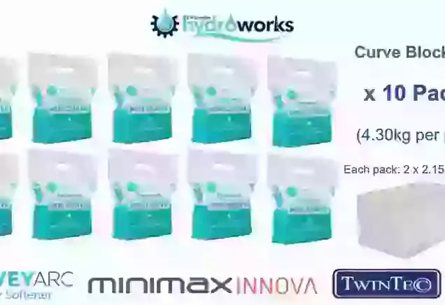 10 packs of Harvey mini curve salt blocks